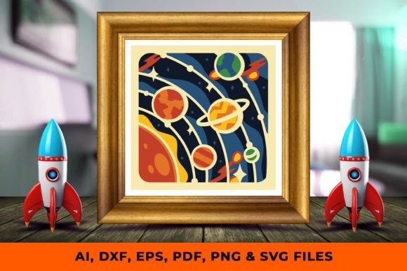 3D Shadow Box Solar System: A 3D SVG Review