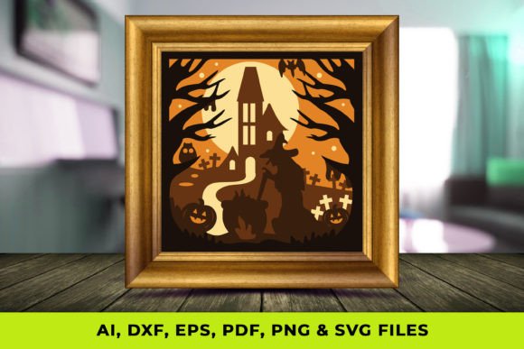 3D Witch Shadow Box SVG: A Creative Boost for Blog Graphics and Digital Content