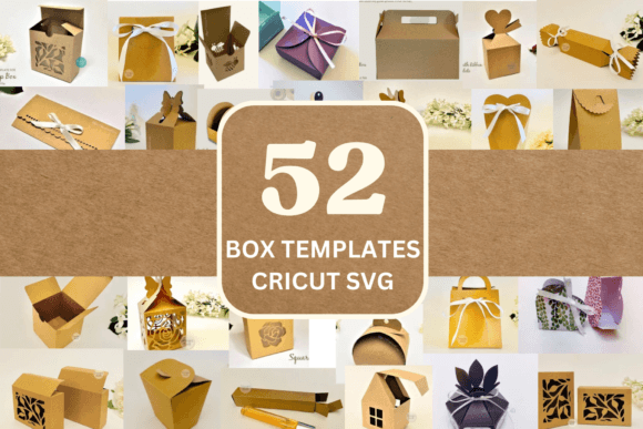 52 SVG Box Templates – 3D Cricut Files for Home Décor Sellers