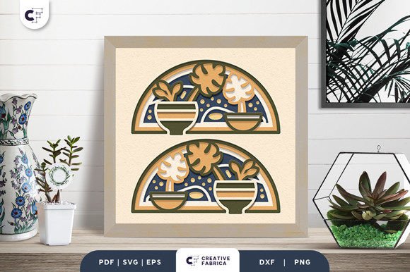 Boho Vases 3D SVG Ornament: A Fresh Editorial Design Asset for Content Publishers
