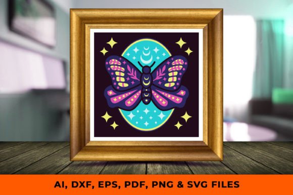 Celestial Butterfly 3D Shadow Box: A 3D SVG for Elegant Shadow Boxes
