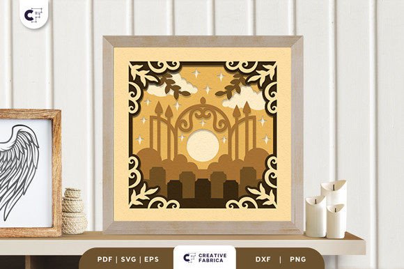Cemetery Memorial Shadow Box 3D SVG Review