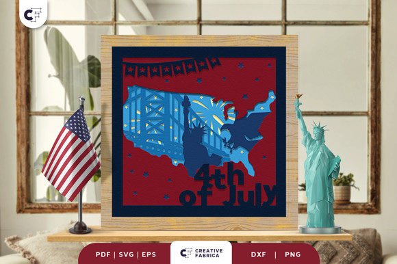Golden Gate Bridge 3D SVG for Independence Day Branding