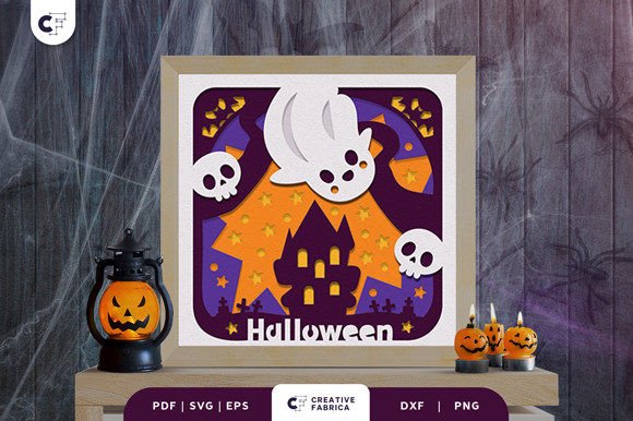 Halloween Cute Ghost Paper Cut: A 3D SVG Review