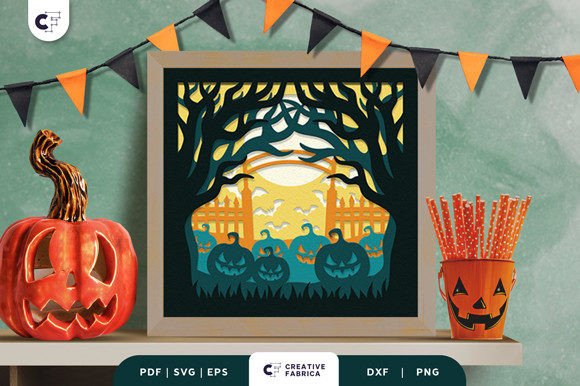 Haunted Scary Forest 3D Shadow Box: A Halloween 3D SVG Review