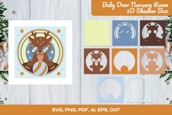 Review: Baby Deer Nursery Room 3D Shadow Box SVG
