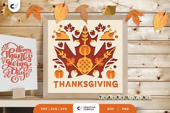 Thanksgiving in Maple Leaves 3D SVG Review