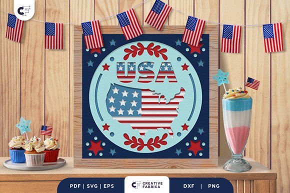 USA Map Sign 3D Layered Paper Cut Review