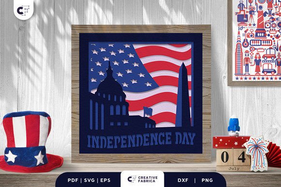 White House 3D SVG for Independence Day Branding That Stands Out
