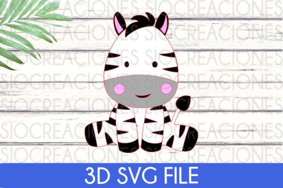 Zebra 3D SVG for Laser Cutting & Creative Design Projects